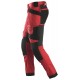 Pantaloni de lucru, stretch, cu buzunare holster, Snickers Workwear, AllroundWork, 6241, Chili Red/Black