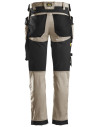 Pantaloni de lucru, stretch, cu buzunare holster, Snickers Workwear, AllroundWork, 6241, Khaki/Black