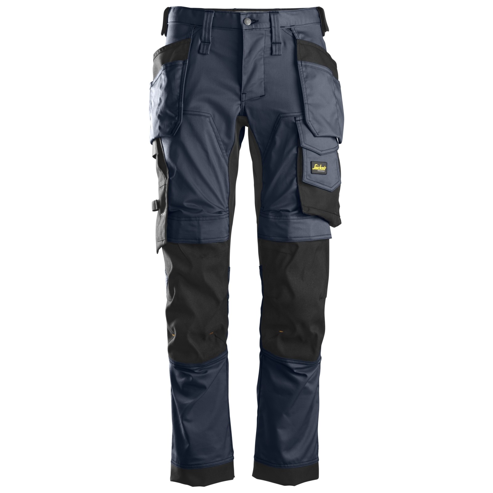 Pantaloni de lucru, stretch, cu buzunare holster, Snickers Workwear, AllroundWork, 6241, Navy/Black