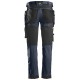 Pantaloni de lucru, stretch, cu buzunare holster, Snickers Workwear, AllroundWork, 6241, Navy/Black