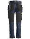 Pantaloni de lucru, stretch, cu buzunare holster, Snickers Workwear, AllroundWork, 6241, Navy/Black