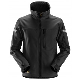 Jachetă softshell pentru bărbați, Snickers Workwear, AllroundWork, 1200, Black/Black