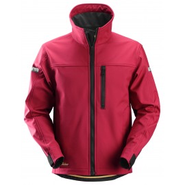 Jachetă softshell pentru bărbați, Snickers Workwear, AllroundWork, 1200, Chili Red/Black