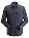 Cămașă de bărbați, mânecă lungă, UPF 50+, Snickers Workwear, LiteWork, 8521, Navy