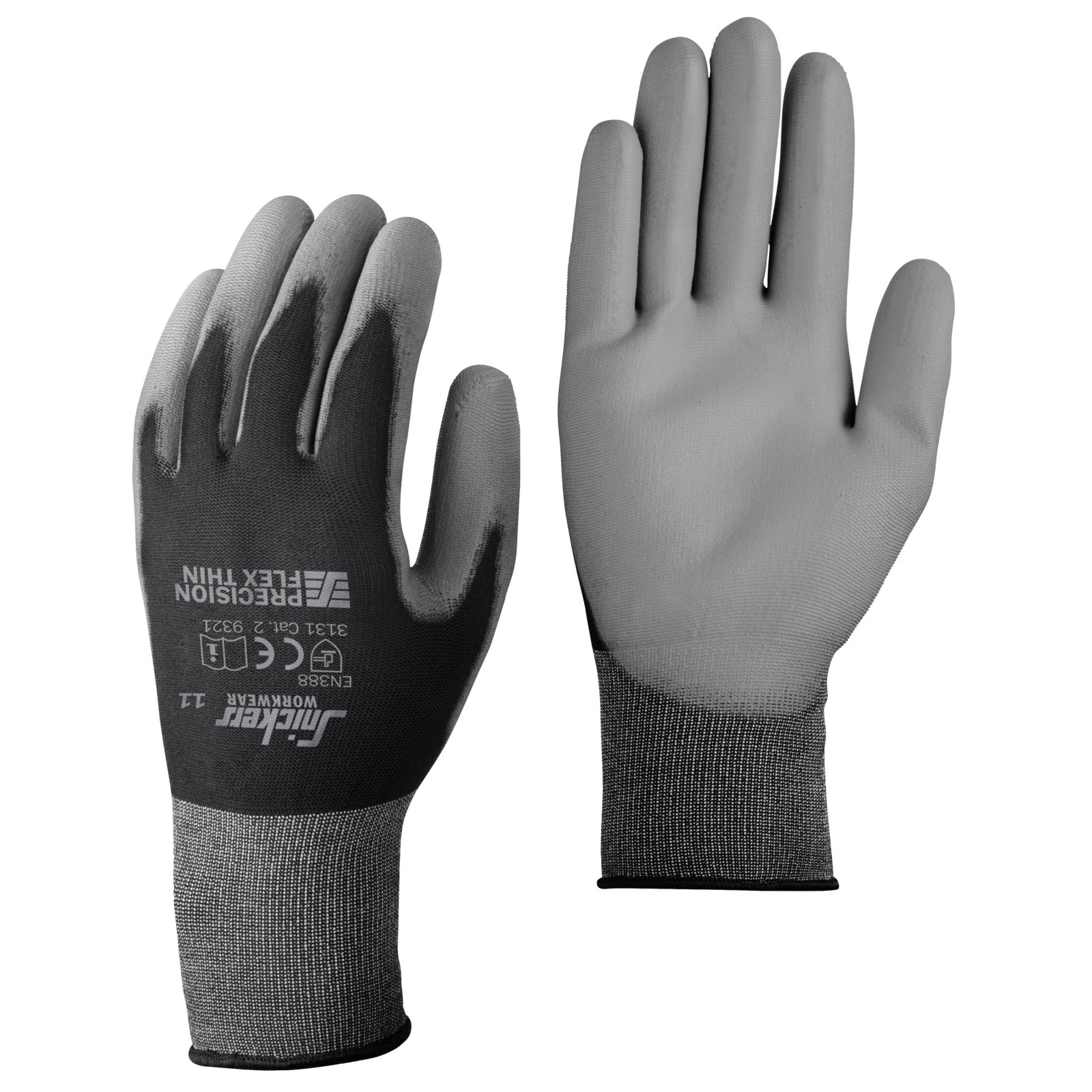 Mănuși de protecție, imersate în poliuretan, Precision Flex Light, Snickers Workwear, 9321