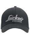 Șapcă reglabilă unisex, 100% bumbac, cu logo, Snickers Workwear, 9041, Black