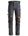Blugi de lucru flexibili, Snickers Workwear, FlexiWork, 6956, Denim/Black
