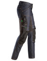 Blugi de lucru flexibili, Snickers Workwear, FlexiWork, 6956, Denim/Black