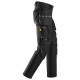 Pantaloni de lucru cu genunchiere integrate & buzunare holster, Snickers Workwear, AllroundWork, 6590, Black/Black