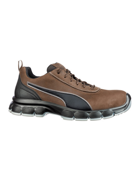Pantofi de protecție pentru bărbați, talpă anti-derapantă, Puma Condor Brown Low, S3L ESD FO SR