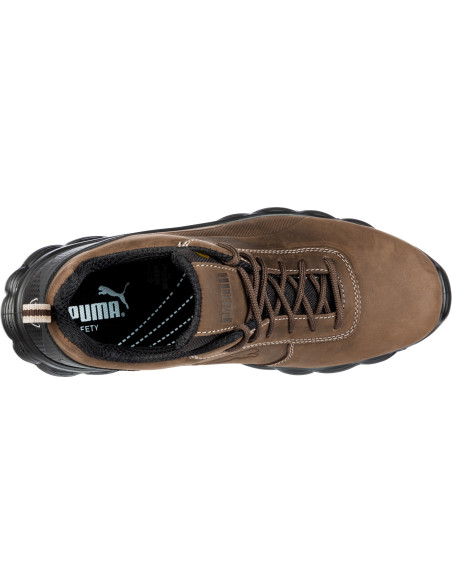Pantofi de protecție pentru bărbați, talpă anti-derapantă, Puma Condor Brown Low, S3L ESD FO SR