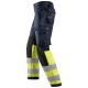 Pantaloni de lucru, multinormă, reflectorizanți, CL 1, Snickers Workwear, ProtecWork, 6363, Navy/Yellow