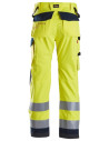 Pantaloni de lucru, multinormă, reflectorizanți, CL 2, Snickers Workwear, ProtecWork, 6360, Yellow/Navy