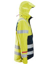 Jachetă shell impermeabilă, multinormă, reflectorizantă, CL 3, Snickers Workwear, ProtecWork, 1361, Yellow/Navy