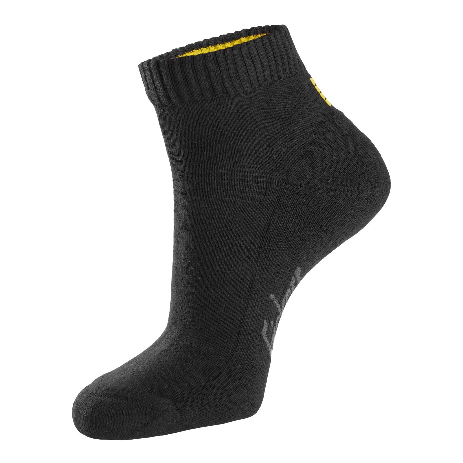 Set 3 perechi x șosete scurte din bumbac, utilizare zilnică, Snickers Workwear, 9221, Black