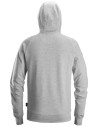 Hanorac clasic cu glugă & logo, pentru bărbați, bumbac&poliester, Snickers Workwear, 2894, Grey Melange