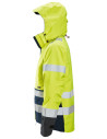 Geacă impermeabilă, GORE-TEX, multinormă, reflectorizantă, CL 3, Snickers Workwear, ProtecWork, 1668, Yellow/Navy