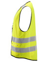 Vestă reflectorizantă cu fermoar și buzunare, CL 2, Snickers Workwear, 4310, Yellow
