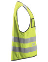 Vestă reflectorizantă cu fermoar și buzunare laterale, CL 2, Snickers Workwear, 9153, Yellow