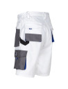 Pantaloni scurți de lucru, cu buzunare multifuncționale, din tercot, 260 g/mp, Kastor White