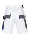 Pantaloni scurți de lucru, cu buzunare multifuncționale, din tercot, 260 g/mp, Kastor White
