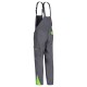 Pantaloni cu pieptar, de lucru, pentru vară, ripstop, 190 g/mp, Prisma Summer Grey/Green