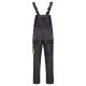 Pantaloni cu pieptar de lucru, funcționali și rezistenți, din tercot, 260 g/mp, Kastor Grey