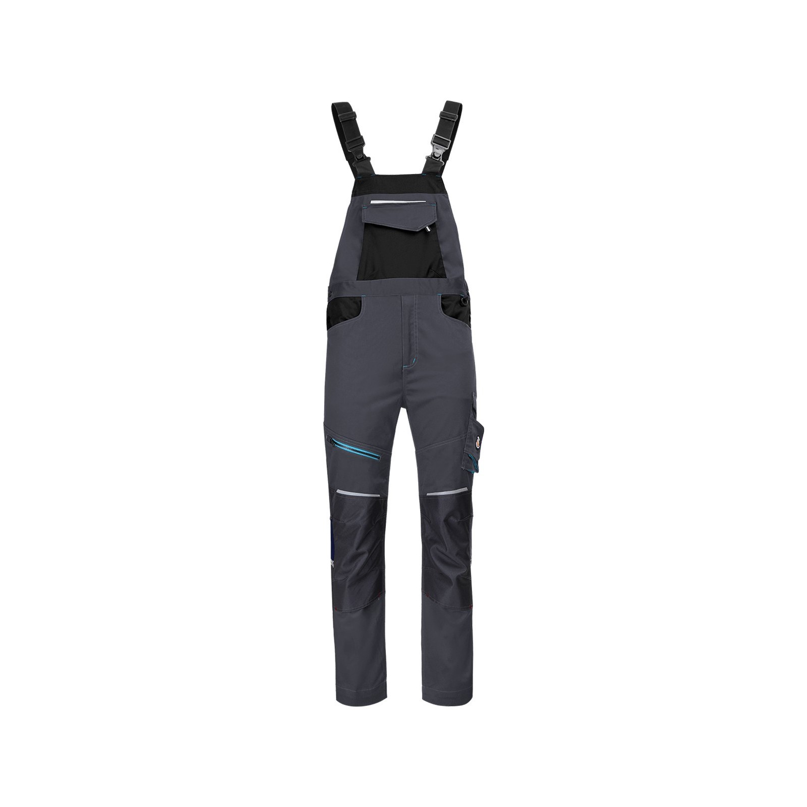 Salopetă de lucru flexibilă & rezistentă, pentru bărbați, Revolt 4Stretch Grey/Black/Petrol