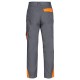 Pantaloni de lucru pentru vară, din tercot, țesătură ripstop, 190 g/mp, Prisma Summer Grey/Orange