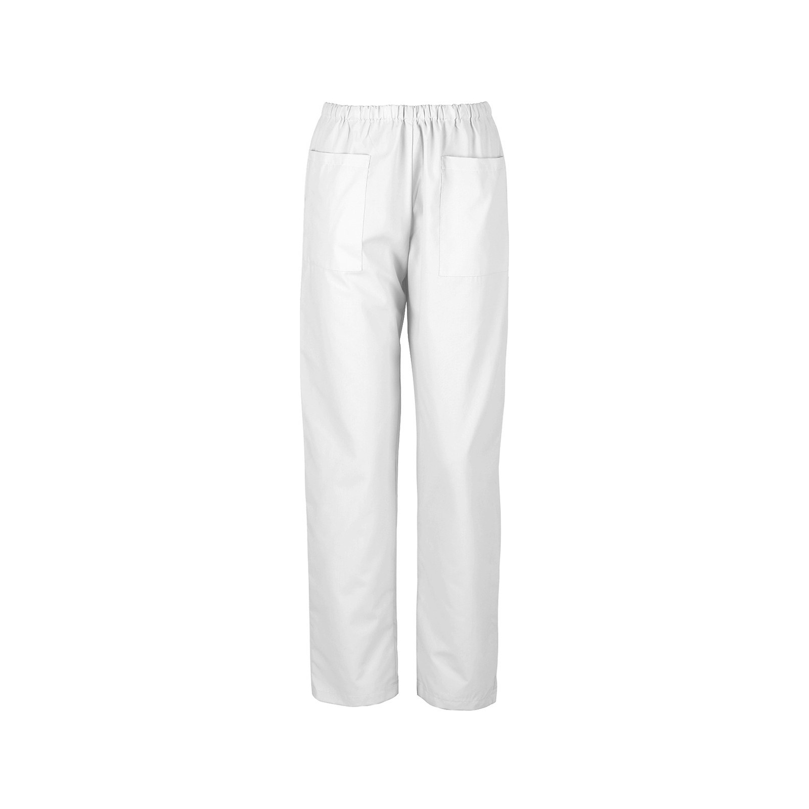 Pantaloni medicali unisex, din bumbac & poliester, albi, M3