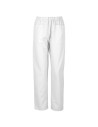 Pantaloni medicali unisex, din bumbac & poliester, albi, M3
