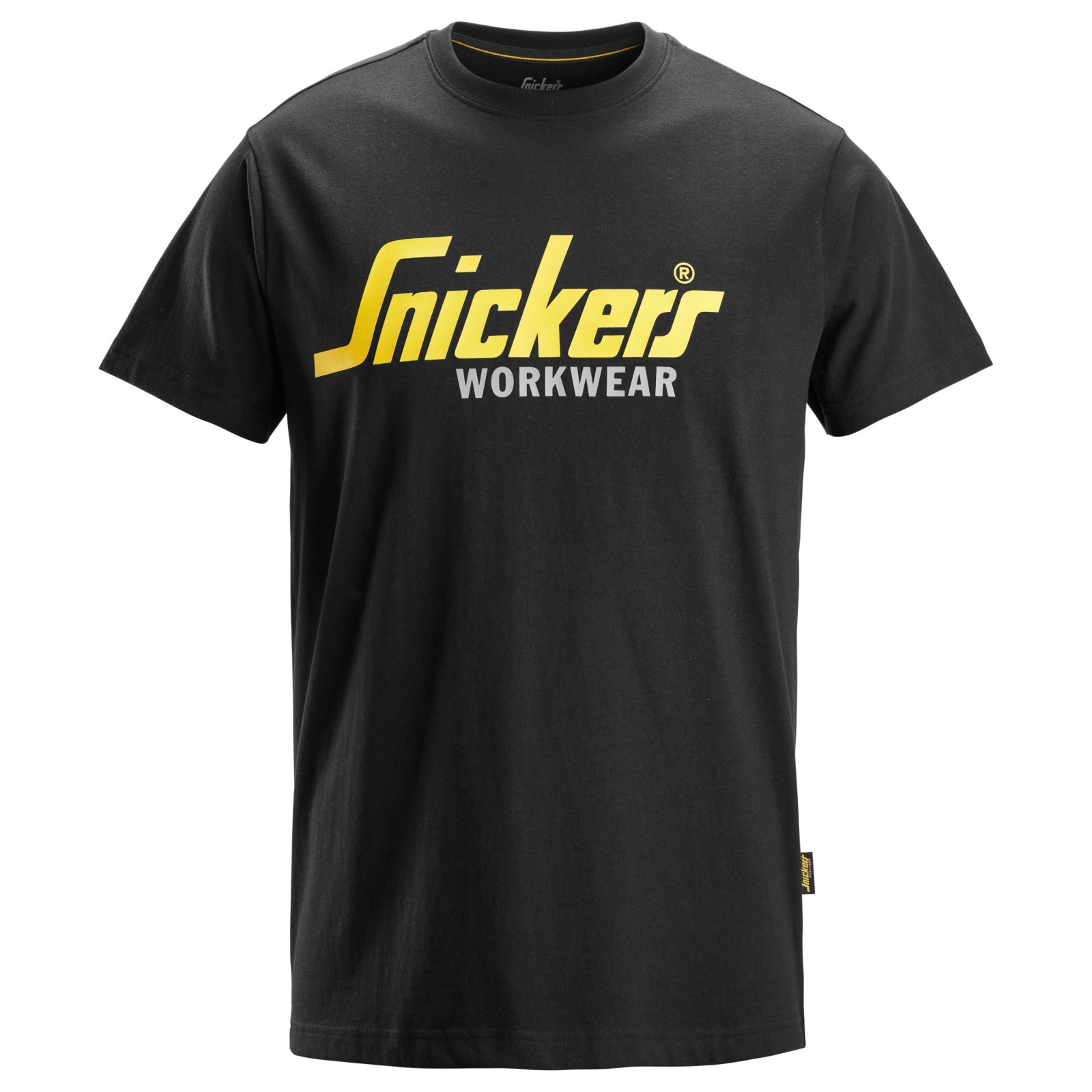 Tricou de bărbați, bumbac 100%, Snickers Workwear Classic Logo, 2586, Black