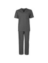 Costum medical unisex: tunică + pantaloni, bumbac & poliester, 120 g/mp, M3 Dark Grey