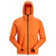 Hanorac cu glugă & fermoar, strat intermediar, Snickers Workwear, FlexiWork, 8405, Warm Orange