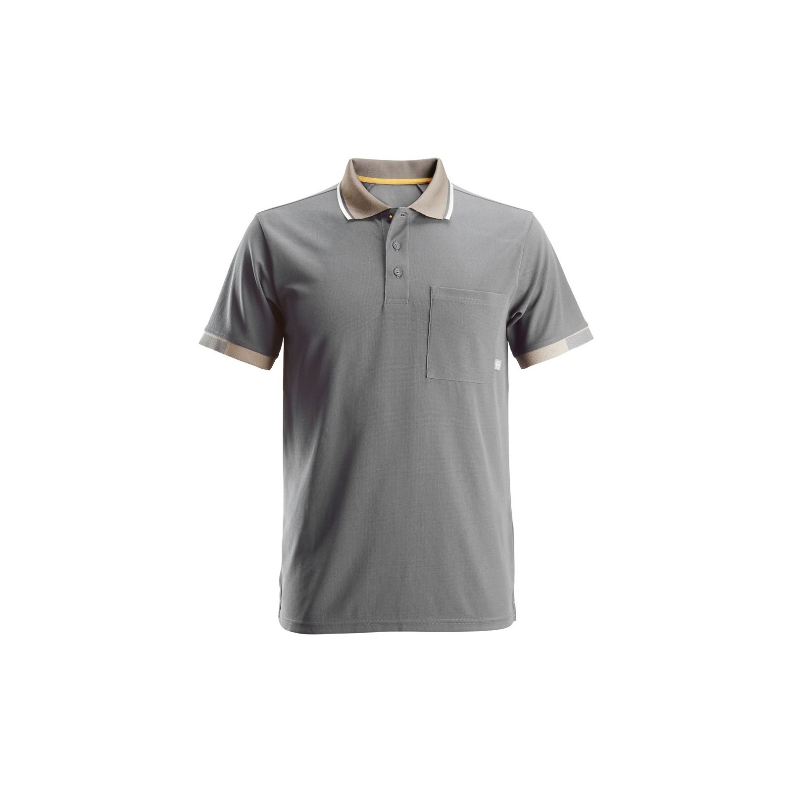 Tricou polo de bărbați 37.5, 100% poliester, Snickers Workwear Classic, 2724, Grey