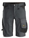 Pantaloni scurți de lucru, stretch, Snickers Workwear, AllroundWork, 6143, Steel Grey/Black