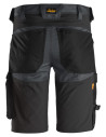 Pantaloni scurți de lucru, stretch, Snickers Workwear, AllroundWork, 6143, Steel Grey/Black