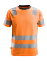 Tricou reflectorizant, CL 2, Snickers Workwear, AllroundWork, 2530, Orange