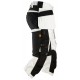 Pantaloni scurți de lucru, 3/4, stretch, cu buzunare holster, Snickers Workwear, AllroundWork, 6142, White/Black