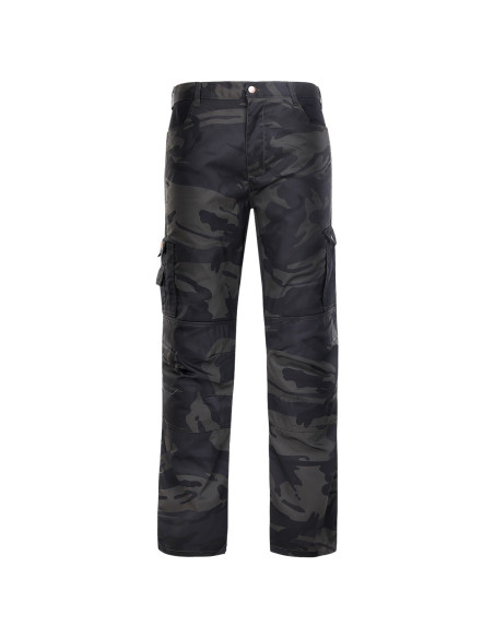 Pantaloni de lucru în stil camuflaj, din tercot, 190 g/mp, Kamo