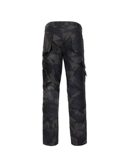 Pantaloni de lucru în stil camuflaj, din tercot, 190 g/mp, Kamo