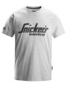 Tricou de bărbați, 95% bumbac + 5% vâscoză, 200 g/mp, Snickers Workwear Logo, 2590, Grey Melange