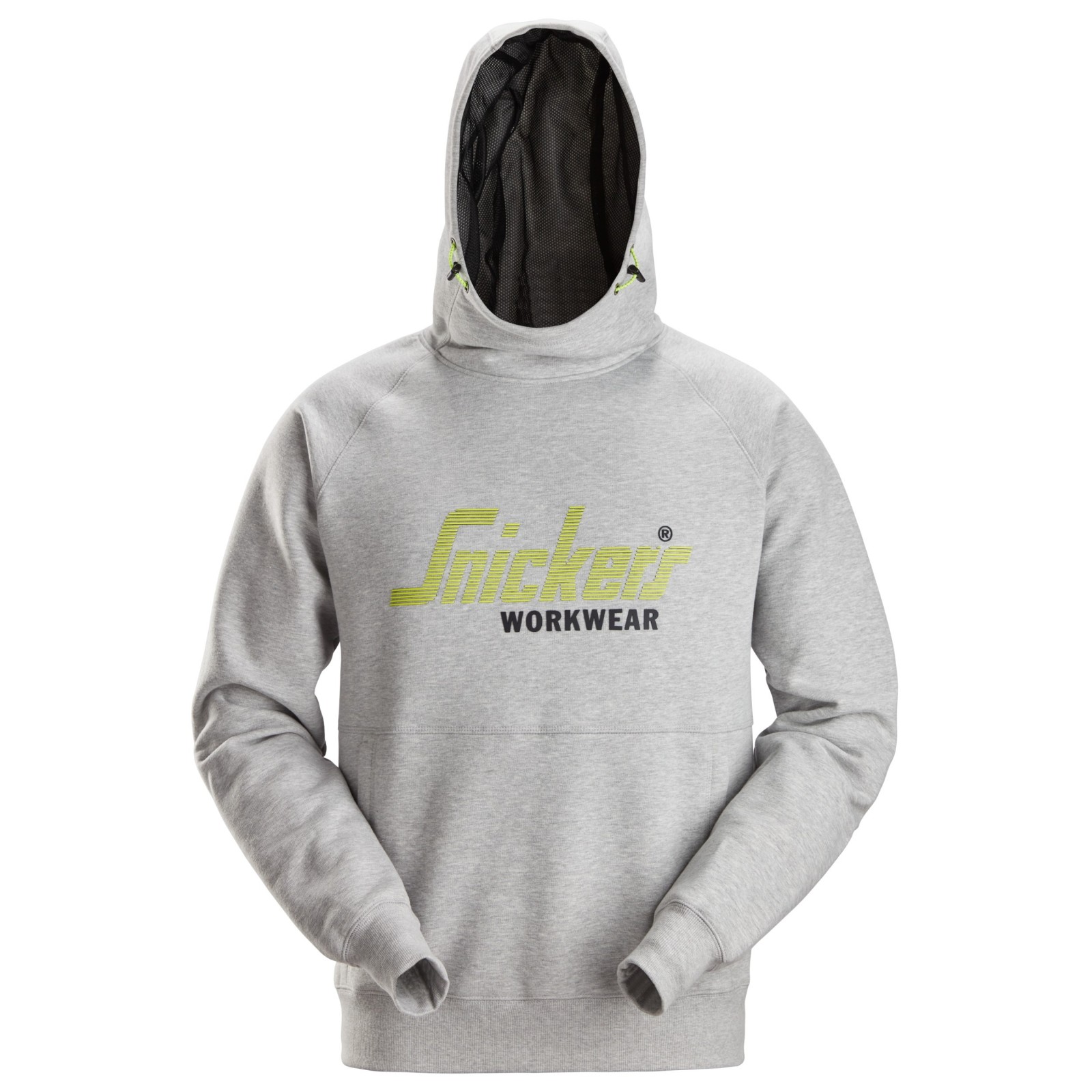 Hanorac cu glugă & logo, pentru bărbați, bumbac&poliester, Snickers Workwear, 2845, Grey Melange