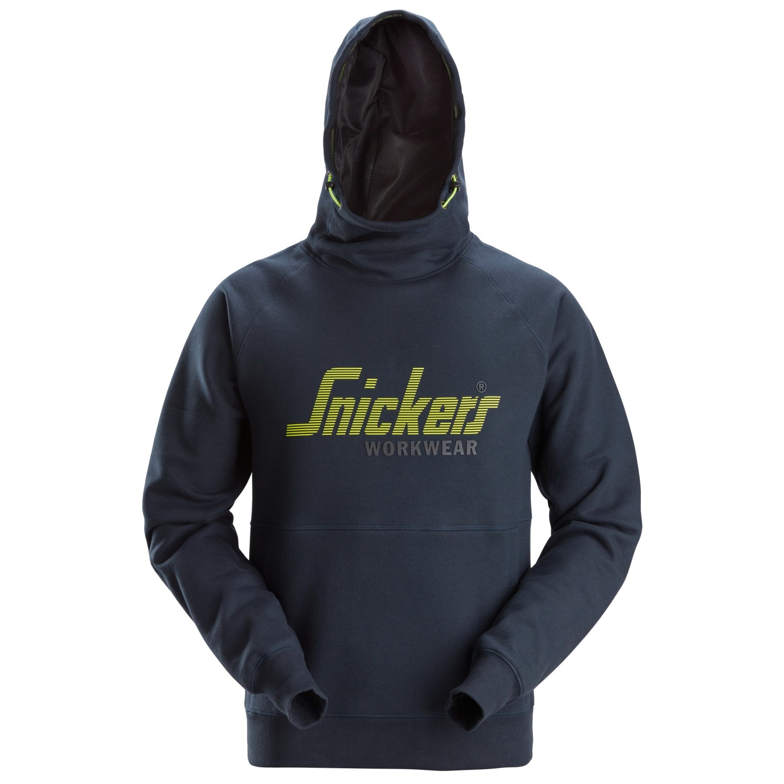 Hanorac cu glugă & logo, pentru bărbați, bumbac&poliester, Snickers Workwear, 2845, Navy