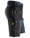 Pantaloni scurți de lucru, 4-way stretch, cu buzunare holster, Snickers Workwear, AllroundWork, 6175, Navy/Black