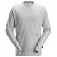 Tricou cu mânecă lungă pentru bărbați, 100% bumbac, Snickers Workwear, 2496, Grey Melange