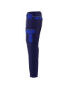 Pantaloni de lucru cu multiple buzunare, 100% bumbac, 240 g/mp, Asimo Blue