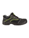 Pantofi de lucru unisex, fără bombeu, piele & material textil, Emerton Black Low O1