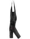 Pantaloni cu pieptar de lucru, stretch, Snickers Workwear, AllroundWork, 6051, Black