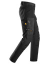 Pantaloni de lucru, 4-way stretch, anti-vânt, Snickers Workwear, AllroundWork, 6375, Black/Black
